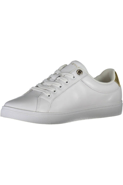 White Polyester Sneaker