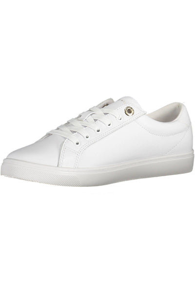 White Polyester Sneaker