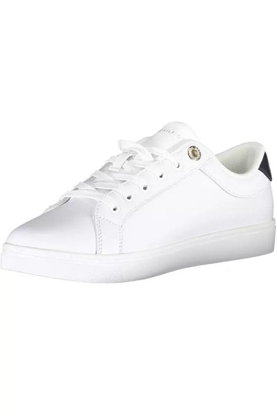 White Polyester Sneaker