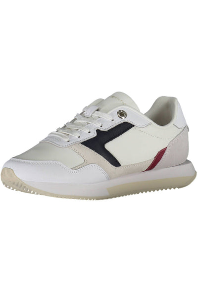 White Polyester Sneaker