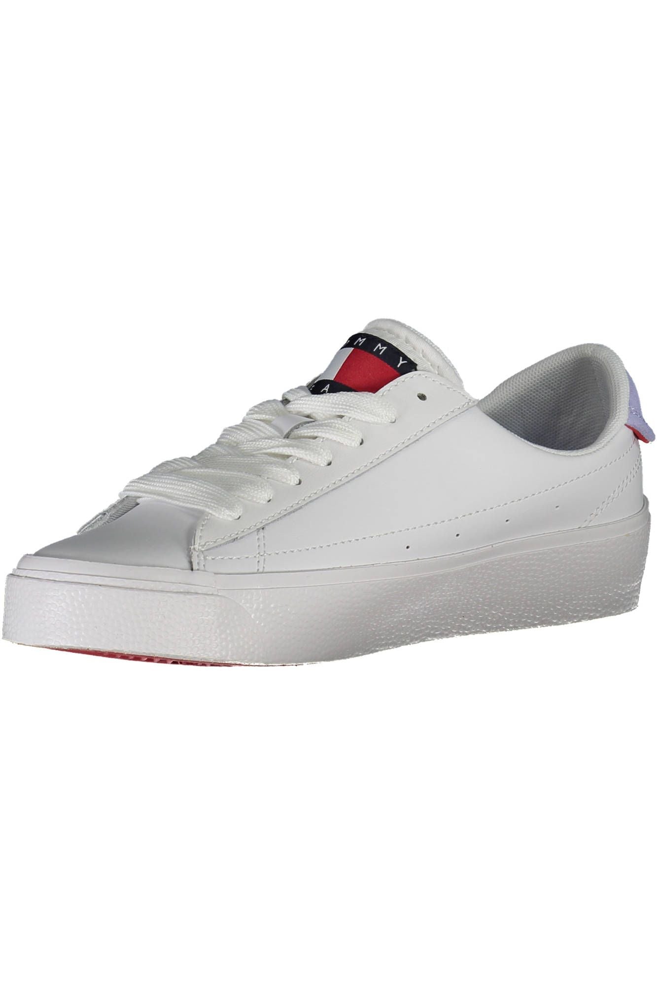 White Polyester Sneaker