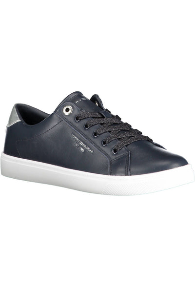 Blue Polyester Sneaker