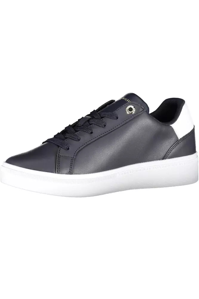 Blue Polyester Sneaker