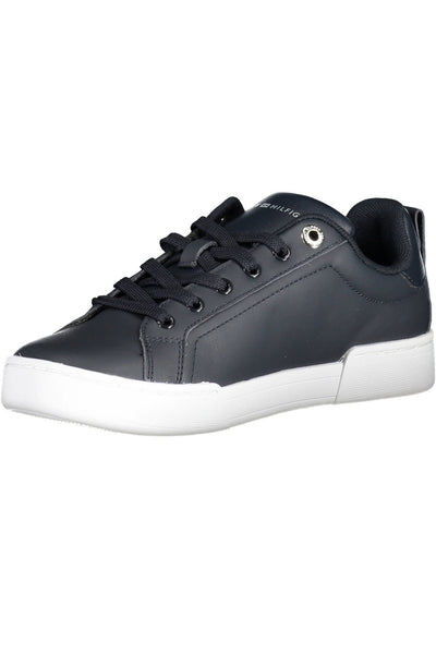 Blue Polyester Sneaker