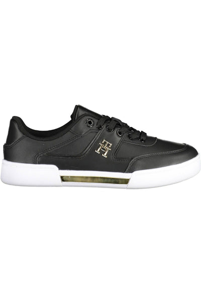 Black Polyester Sneaker