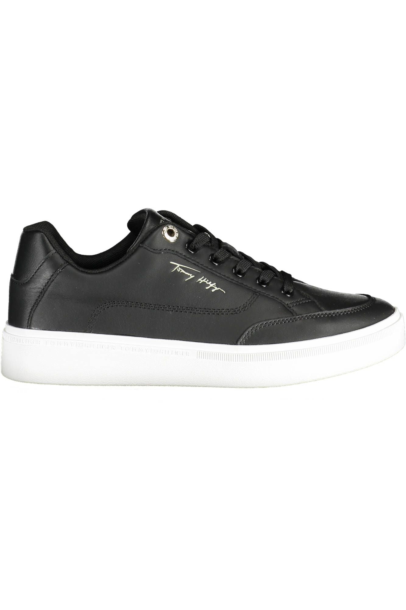 Black Polyester Sneaker