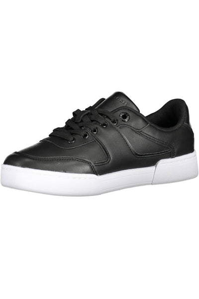 Black Polyester Sneaker