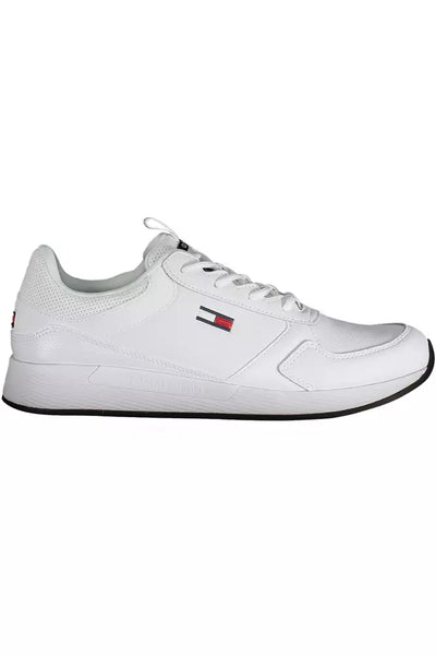 White Polyester Sneaker