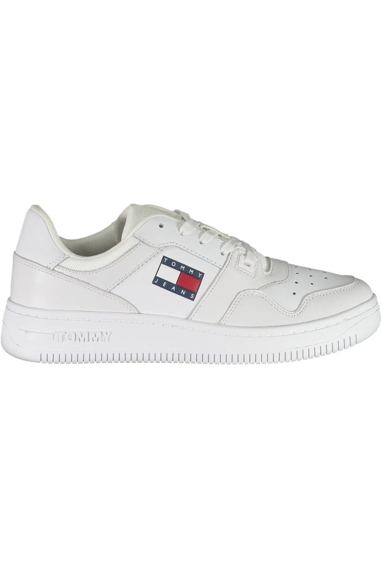 White Polyester Sneaker