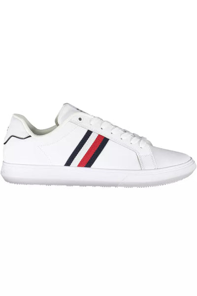 White Polyester Sneaker