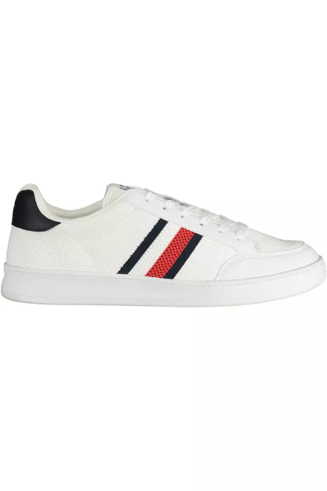 White Polyester Sneaker