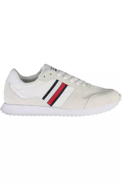 White Polyester Sneaker