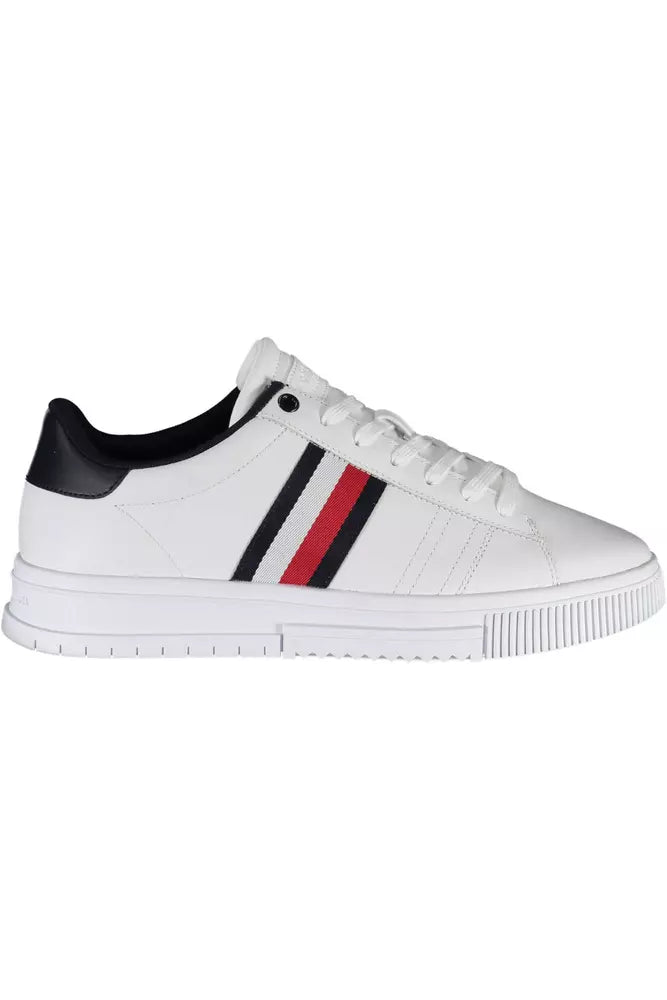 White Polyester Sneaker