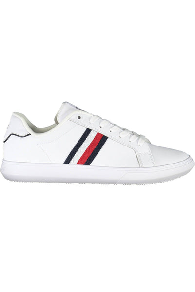 White Polyester Sneaker