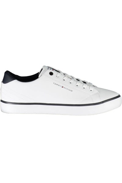 White Polyester Sneaker