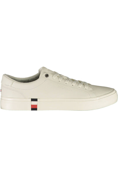 White Polyester Sneaker