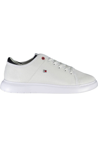 White Polyester Sneaker