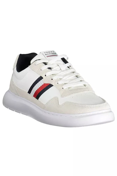 White Polyester Sneaker