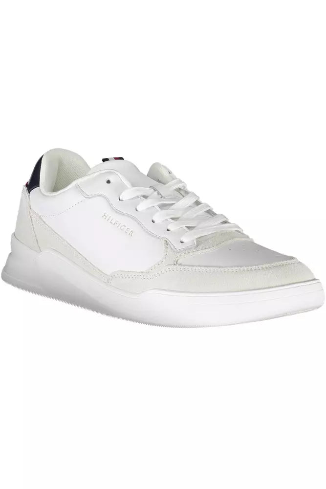 White Polyester Sneaker