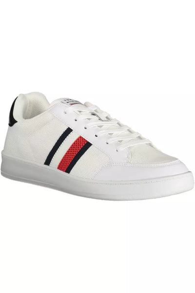 White Polyester Sneaker