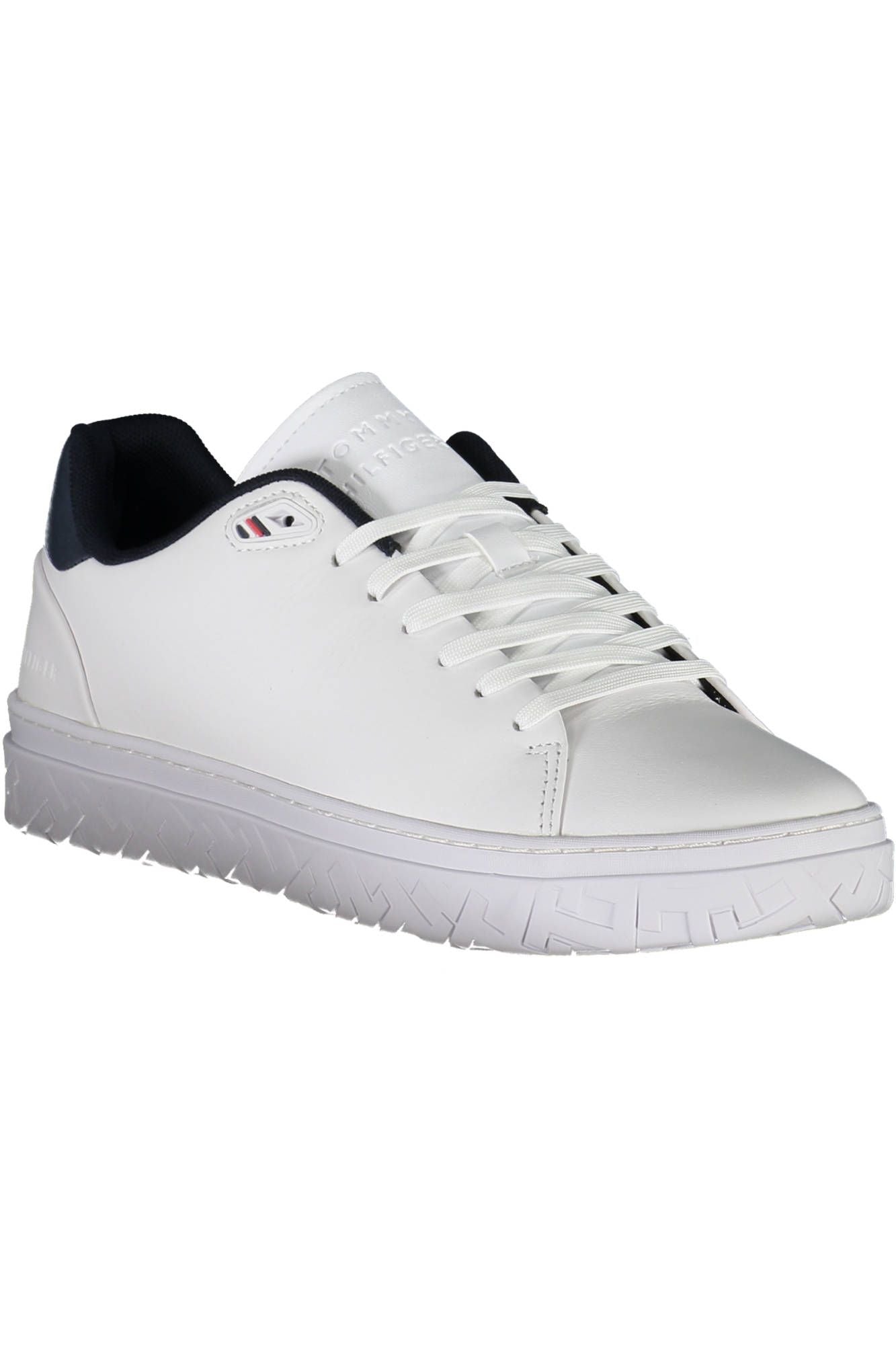 White Polyester Sneaker