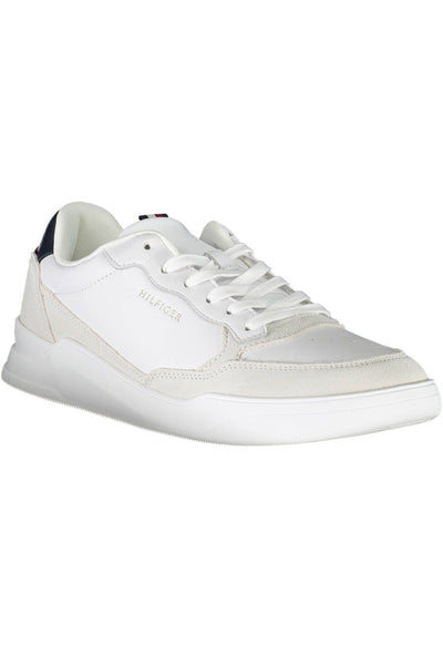 White Polyester Sneaker