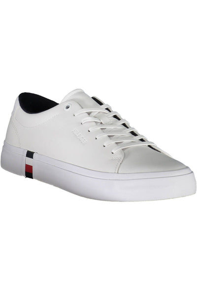 White Polyester Sneaker