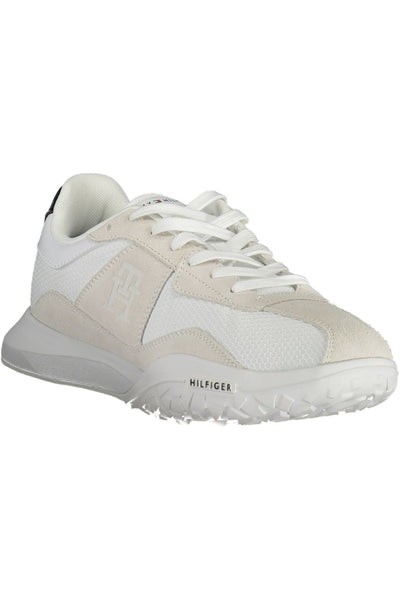 White Polyester Sneaker