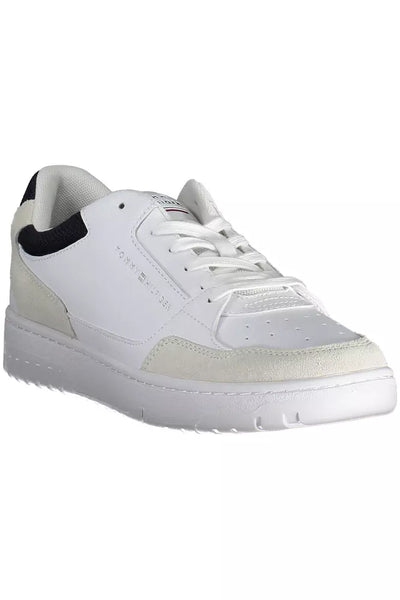 White Polyester Sneaker