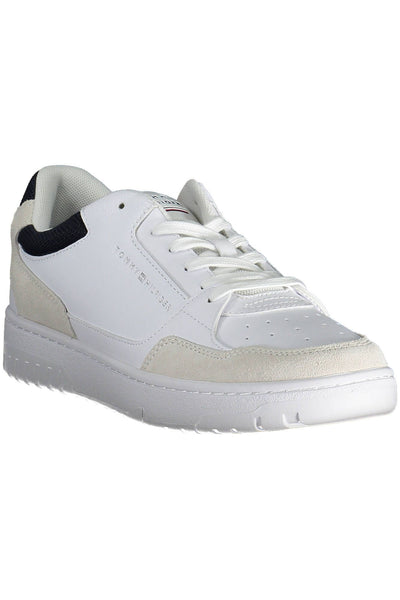 White Polyester Sneaker