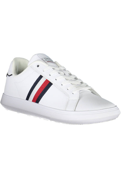 White Polyester Sneaker