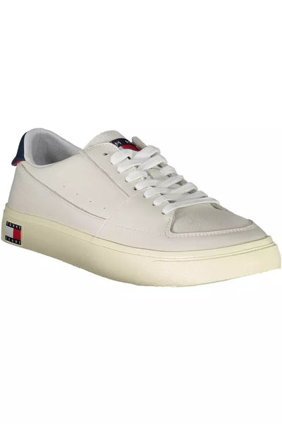 White Polyester Sneaker