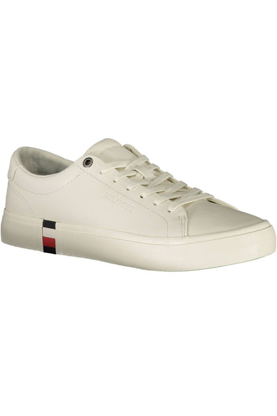 White Polyester Sneaker