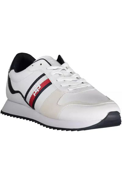 White Polyester Sneaker