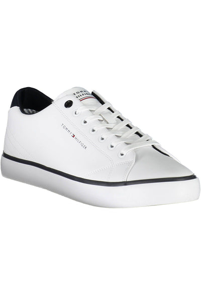 White Polyester Sneaker