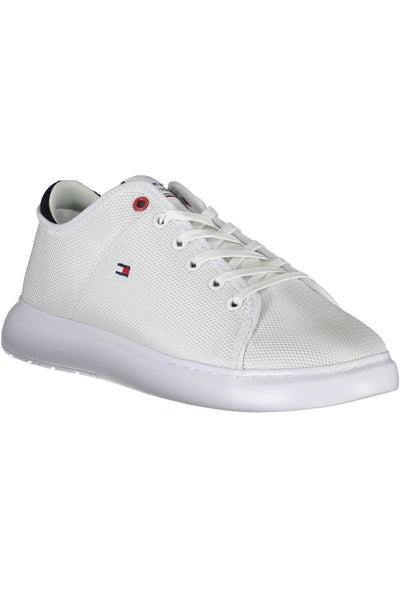 White Polyester Sneaker