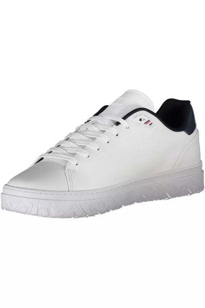 White Polyester Sneaker