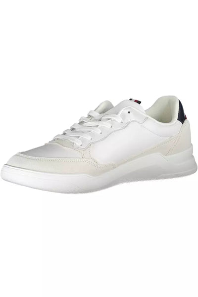 White Polyester Sneaker