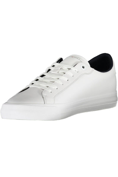 White Polyester Sneaker