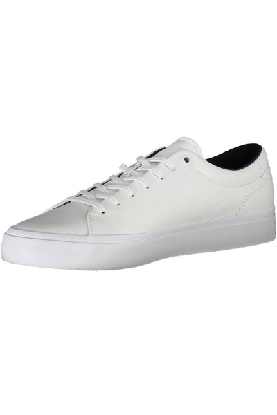 White Polyester Sneaker