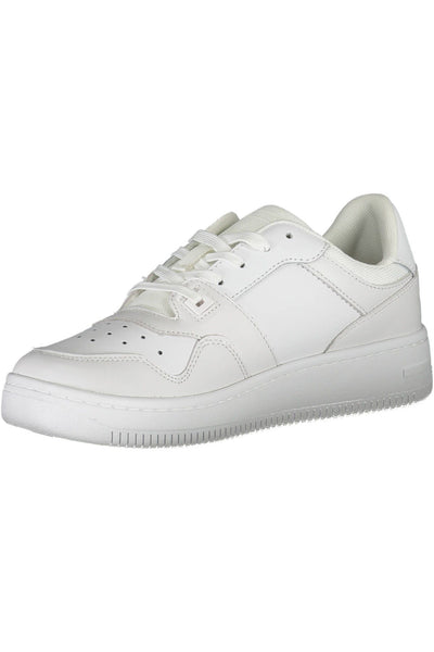 White Polyester Sneaker