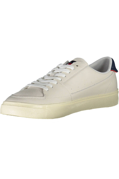 White Polyester Sneaker