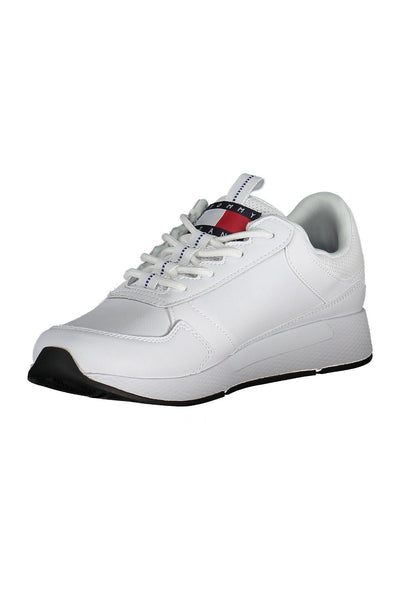 White Polyester Sneaker