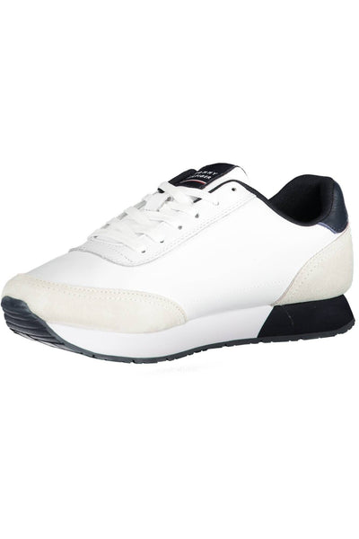 White Polyester Sneaker