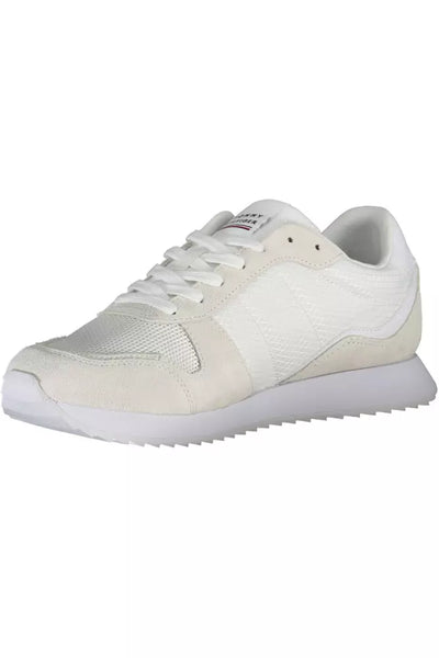 White Polyester Sneaker