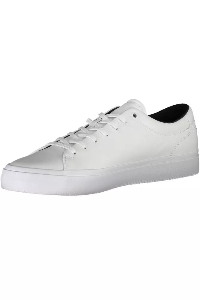 White Polyester Sneaker