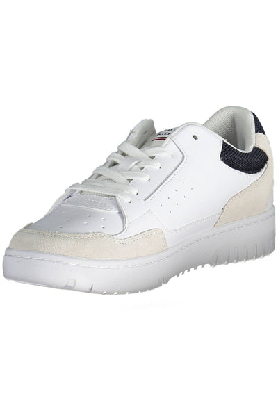 White Polyester Sneaker