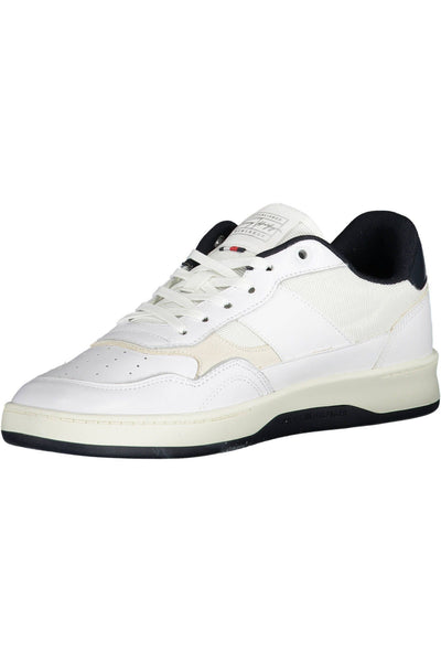 White Polyester Sneaker