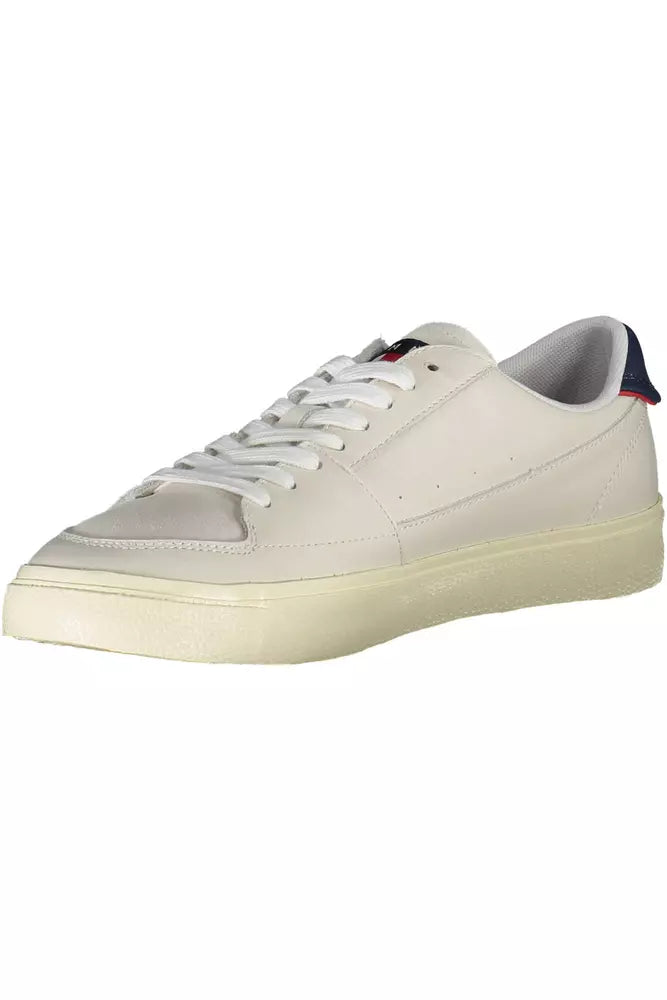 White Polyester Sneaker