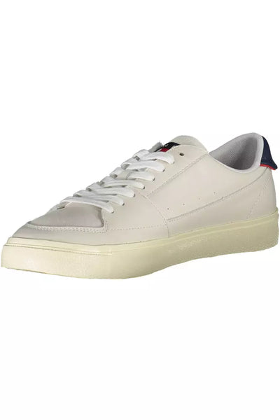 White Polyester Sneaker